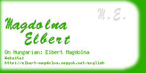 magdolna elbert business card